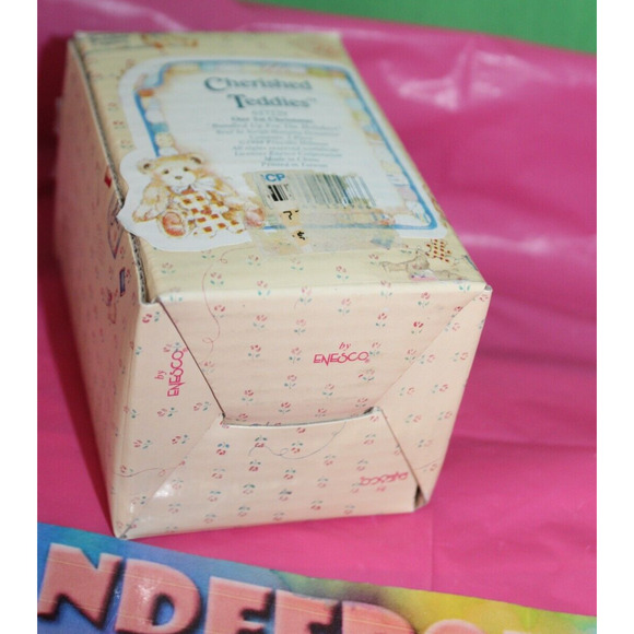 Cherished Teddies Our First Christmas Bundled Up For The Holidays Figurine 1994 - Picture 4 of 6